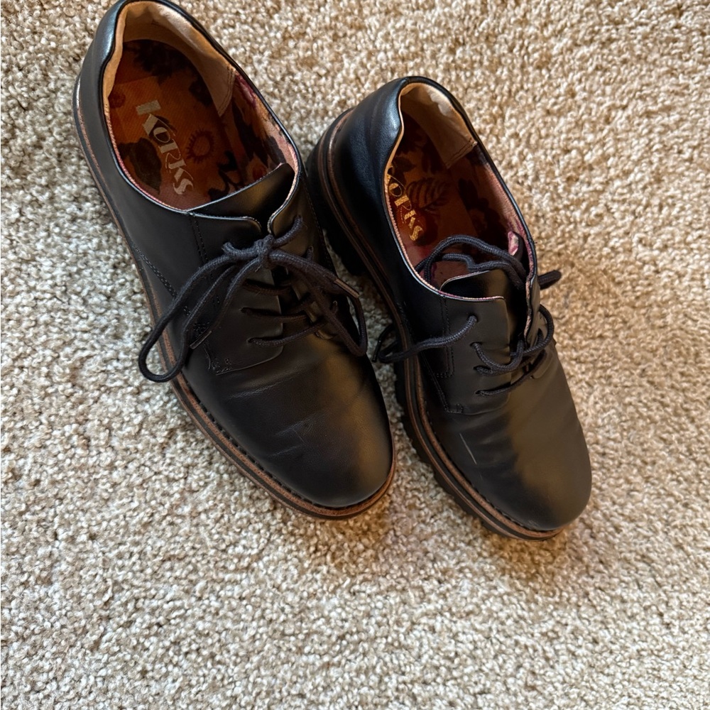 Kork-Ease Black Chunky Sole Flats - Picture 7 of 10